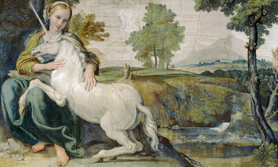 A Virgin and a Unicorn, Domenichino, circa 1602