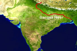 Ganges map